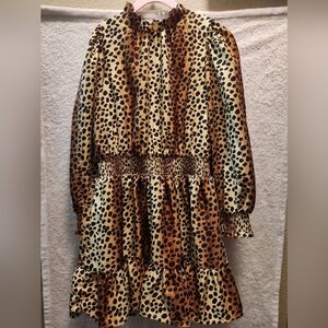 Janie and Jack Leopard Print Dress